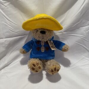 Yottoy Paddington Bear Plush 8"  Blue Coat Yellow Hat Stuffed Animal- My First